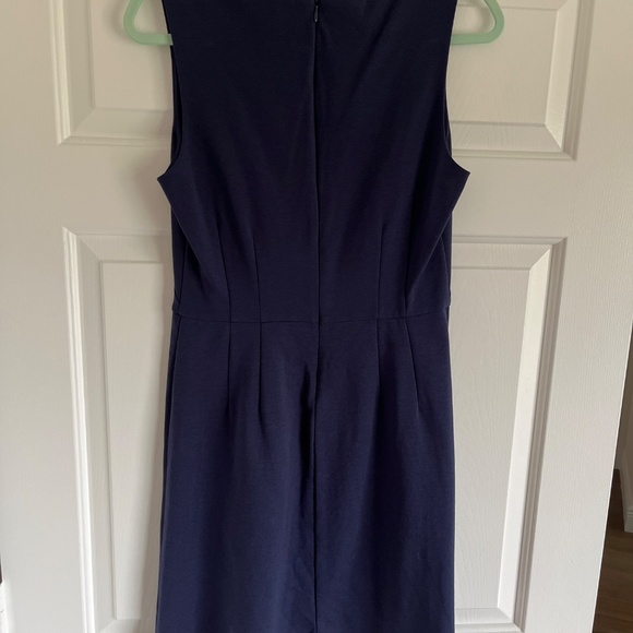 NWOT Boden Sarah navy blue ponte vneck  shift dress S-M - Picture 2 of 11